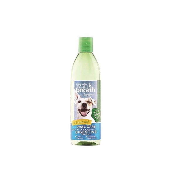 Nước xúc miệng và tăng cường hệ tiêu hóa cho chó mèo Fresh Breath Oral Water Additive Degestive| Tropiclean - 473ml