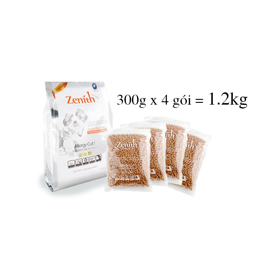 THỨC ĂN HẠT MỀM ZENITH CHO CHÓ CON Zenith puppy allergy cut 300g Lẻ