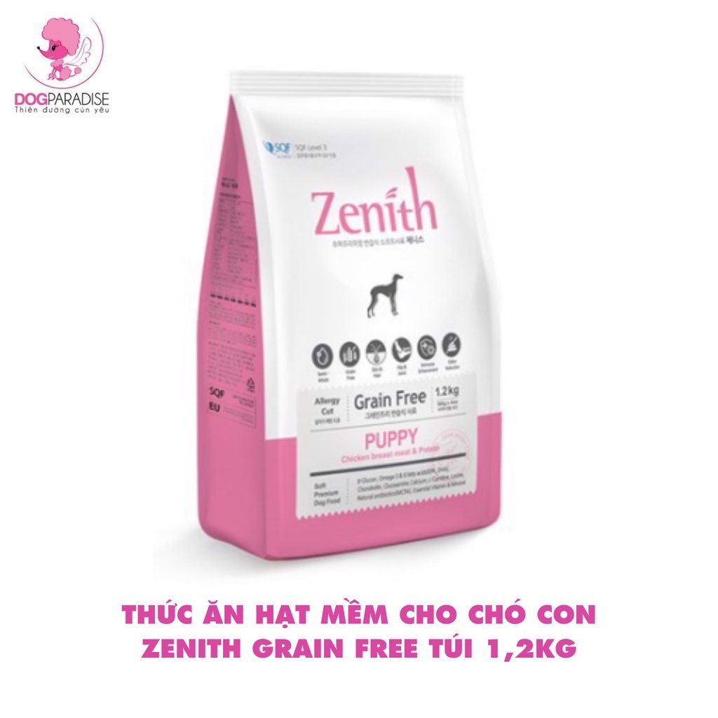 Thức ăn hạt mềm cho chó con Grain Free ZENITH PUPPY