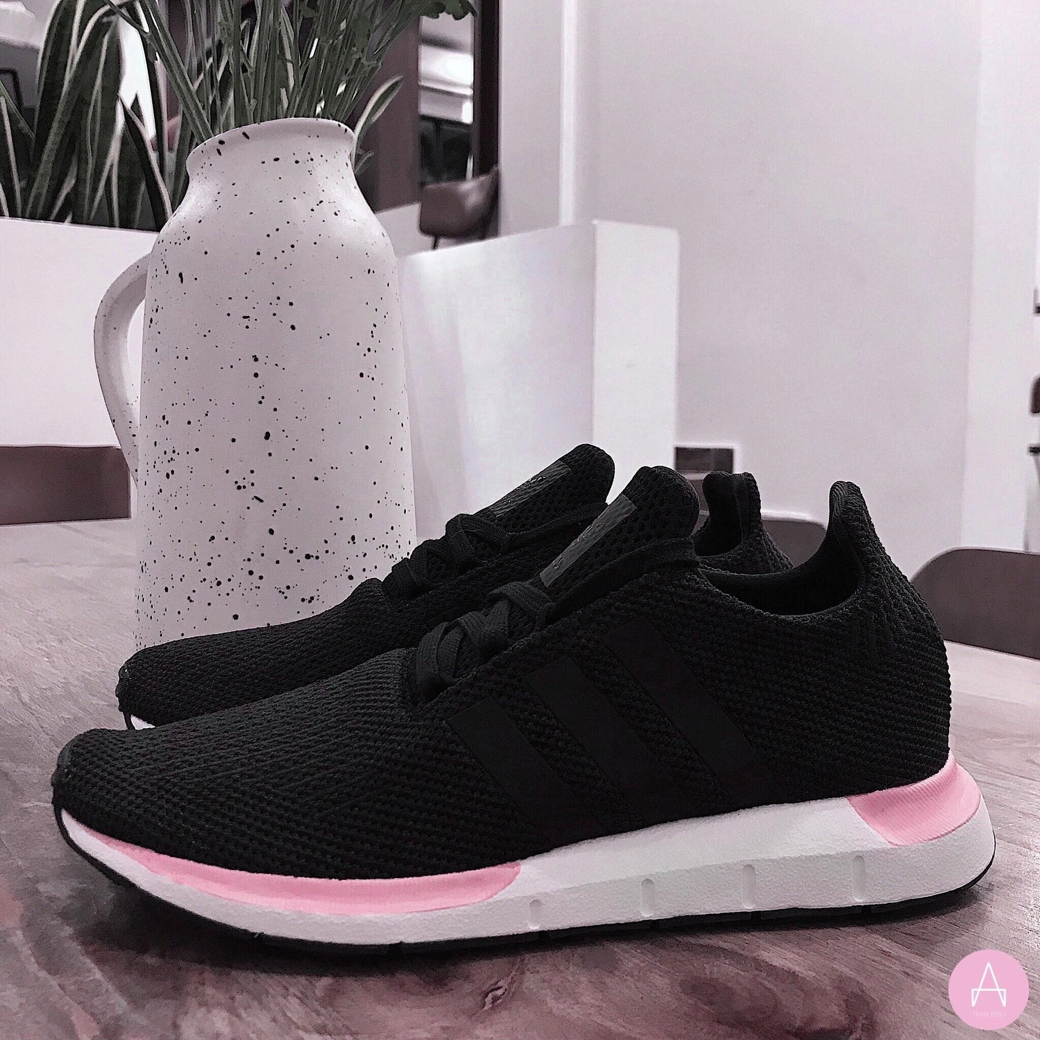 adidas swift run black pink