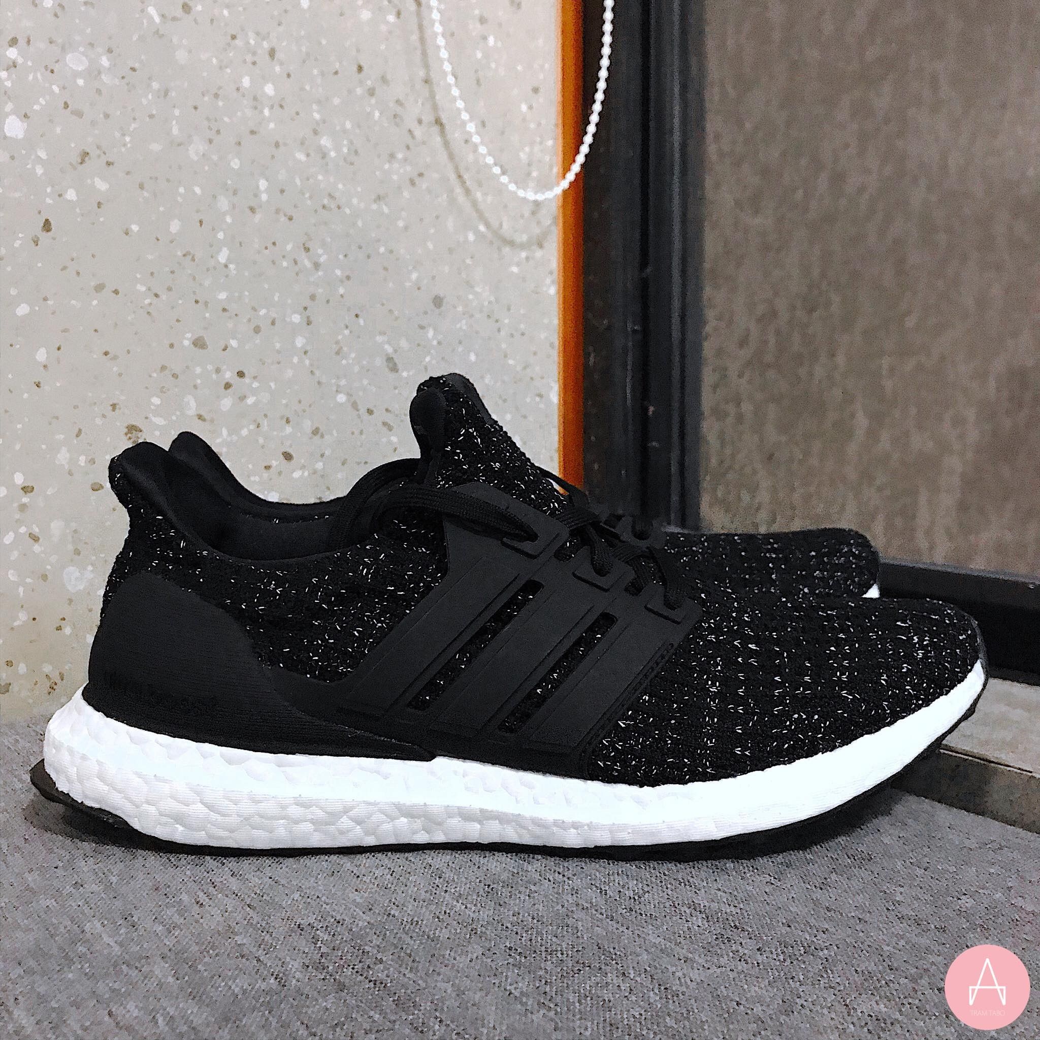 ultra boost 4.0 black white speckle