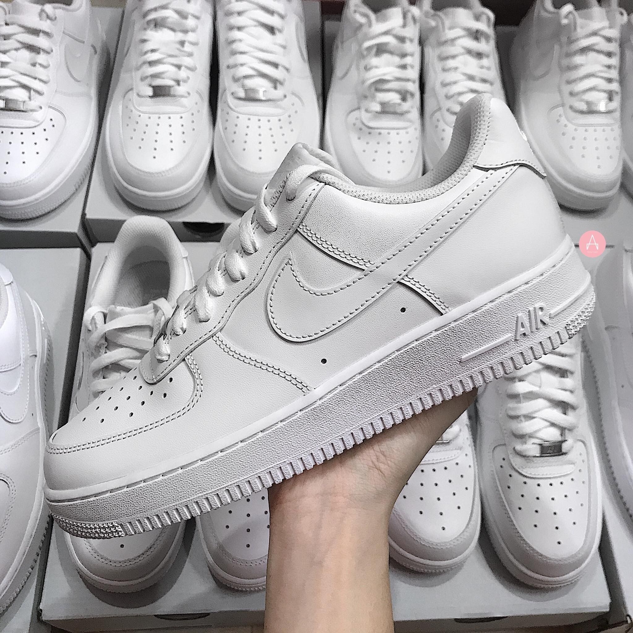 nike air force low all white