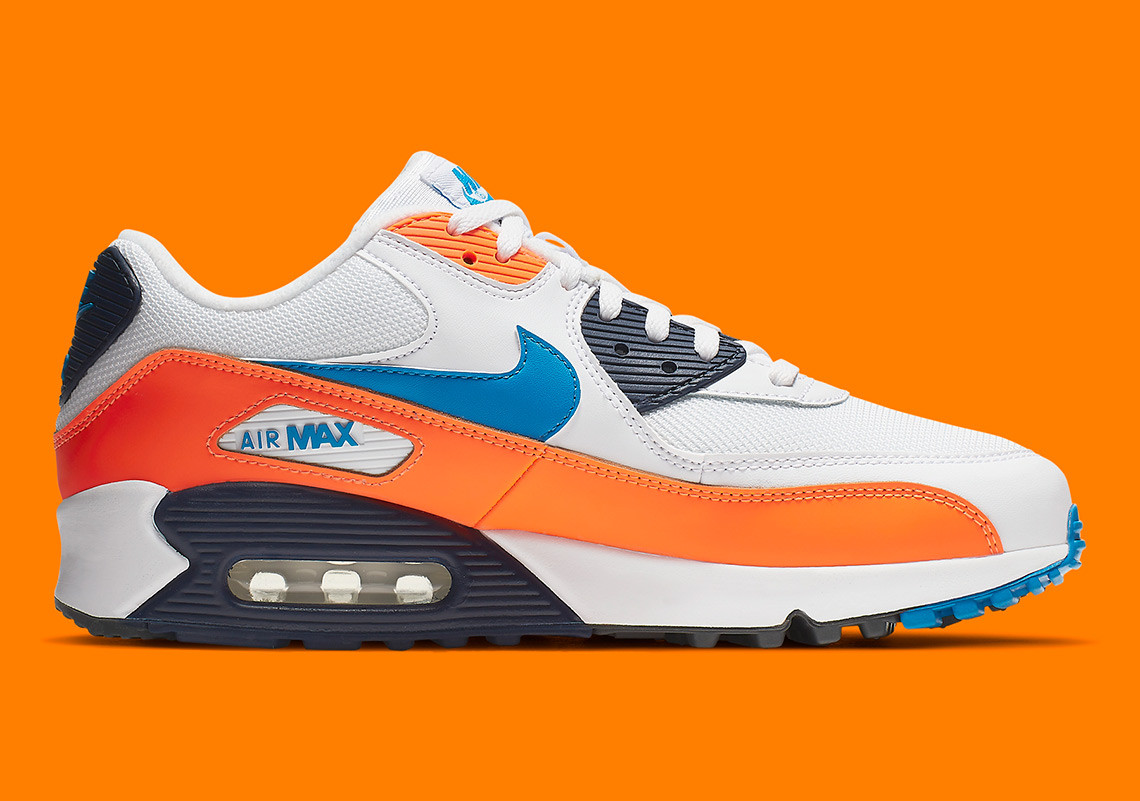 air max 90 blue and orange