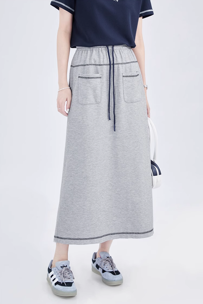  Q168-Chân Váy Dáng A Phối Túi 