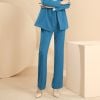 Q1176- Quần Ống Đứng Xanh Blue