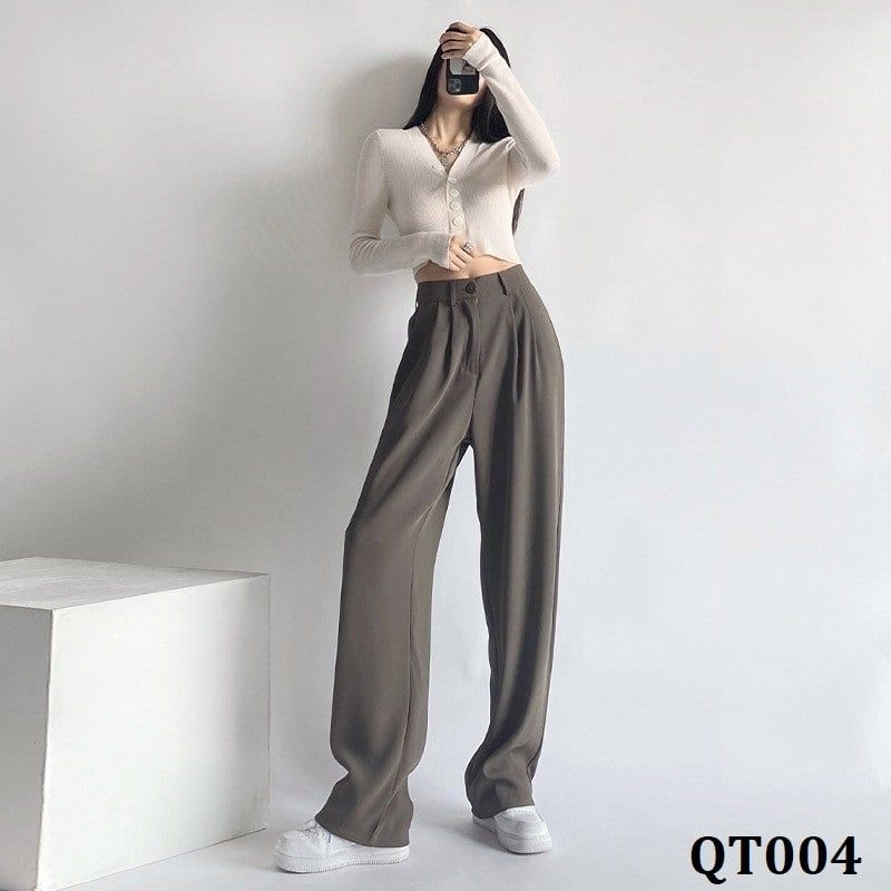  QT004-Quần Suông Xếp Ly 