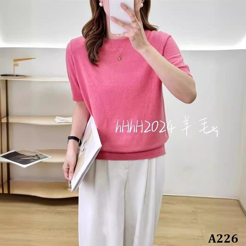  A226-Áo Len Dệt Kim Đơn Giản 