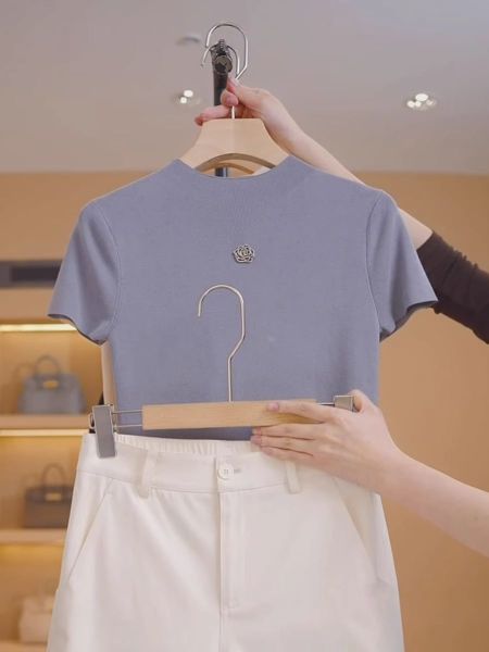  A355-Áo Thun Len Lụa Băng Hoa Trà Pháp 