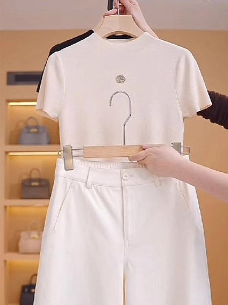  A355-Áo Thun Len Lụa Băng Hoa Trà Pháp 