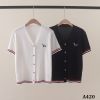 A420-Áo Thun Len Cún Cưng Dệt Màu Tương Phản