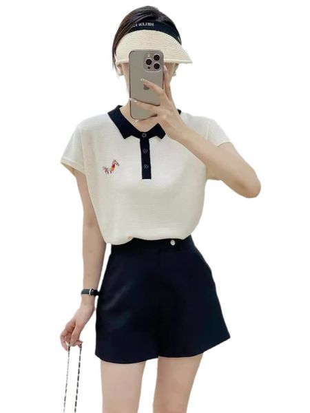  A431-Áo Len Lụa Cổ Vuông Thêu Ngựa 