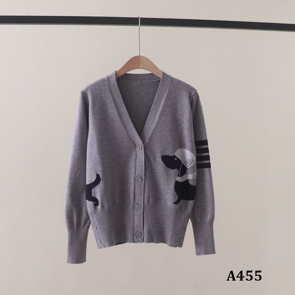  A455-Áo Khoác Len Cún Cưng Cardigan Cổ V 