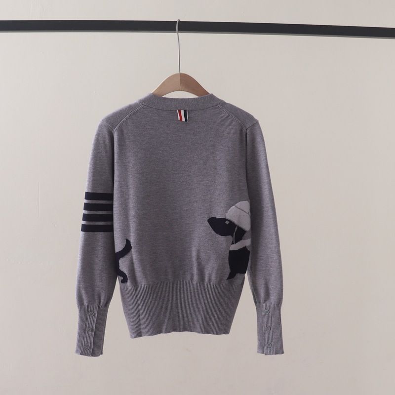  A455-Áo Khoác Len Cún Cưng Cardigan Cổ V 
