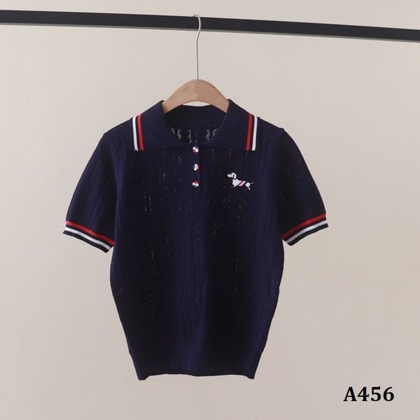  A456-Áo Len Cún Cưng Có Cổ Dệt Thoáng Mát 
