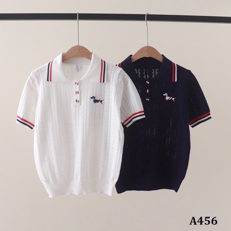  A456-Áo Len Cún Cưng Có Cổ Dệt Thoáng Mát 
