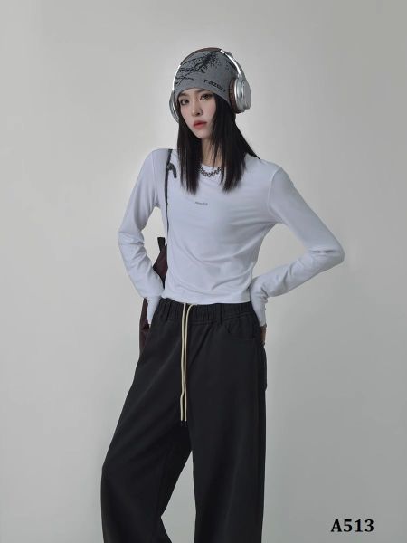  A513-Áo Thun Lụa Dài Tay Different Ngược 