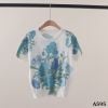 A595-Áo Len Dệt Kim Lụa Băng Sắc Hoa Mùa Hè