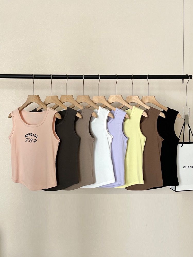  A622-Áo Thun Lụa Ba Lỗ Năng Động Ngọt Ngào Cow Girl 