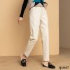 Q1047-Quần Jeans Velvet Harem Retro Ống Đứng