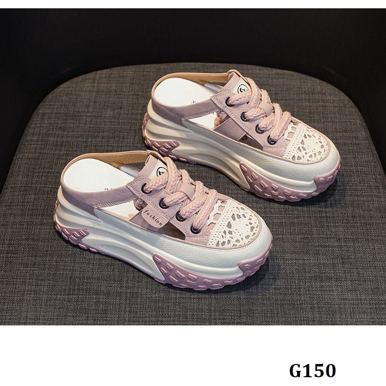  G150-Giày Dép Da Mũi Bố Cao Nhẹ 