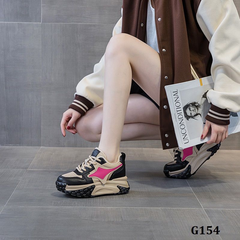  G154-Giày Da Thật Năng Động Cao Nhẹ 