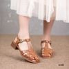 G183-Giày Sandal Da Thật Quai Đan Che Mũi