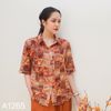 A1265- Áo Sơ Mi Linen Họa Tiết Cổ Điển