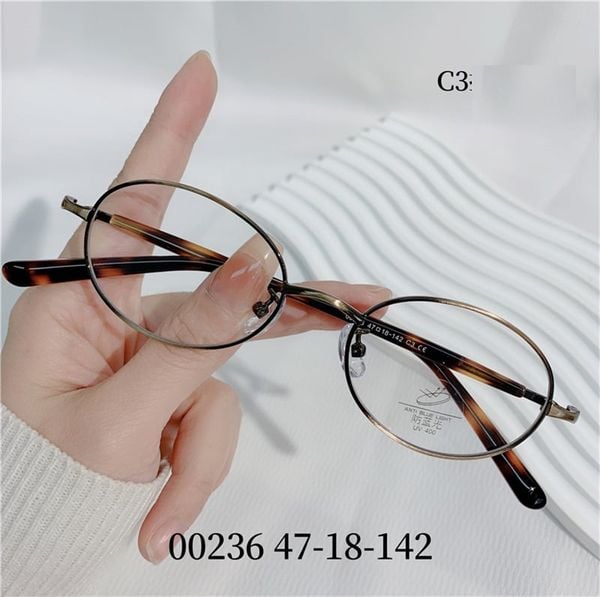  MK19- Gọng Kính Hổ Phách Nhẹ Nhàng 