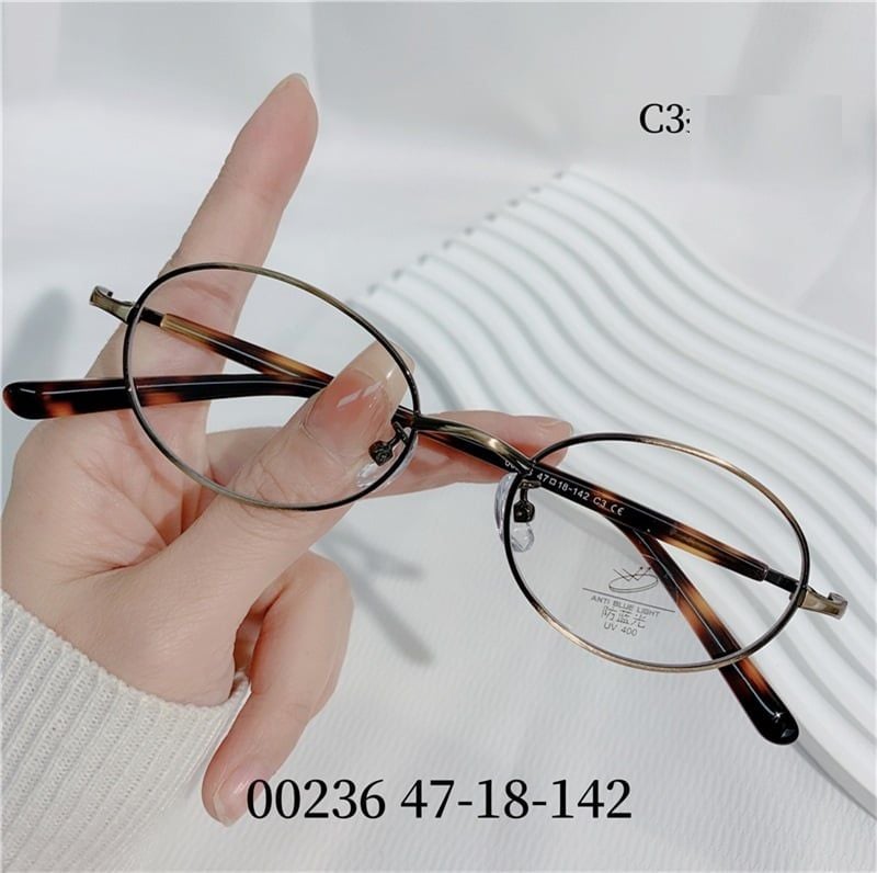  MK19- Gọng Kính Hổ Phách Nhẹ Nhàng 