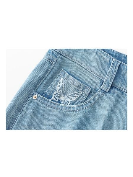 Q103-Quần Jeans Lụa Túi Bướm 9 Tấc 