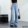 Q1302-Quần Jeans Ice Silk Ống Rộng