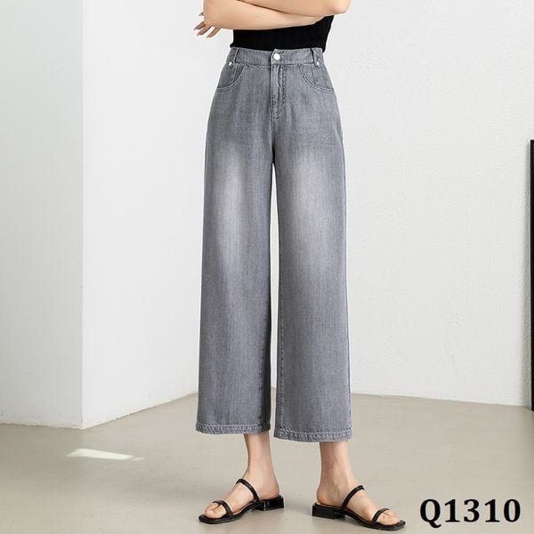  Q1310-Quần Jeans Lụa Mỏng 9 Tấc 