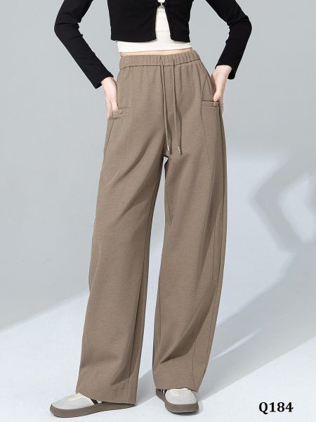  Q184-Quần Cotton Lụa Túi Kiểu Dây Rút 
