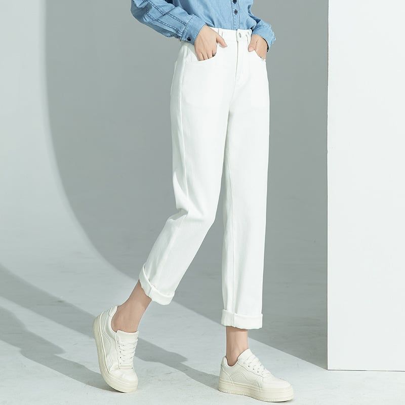  Q205-Quần Jeans Ống Ôm Tối Giản 