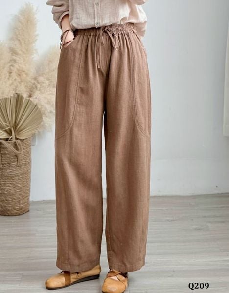  Q209-Quần Linen Dây Rút 