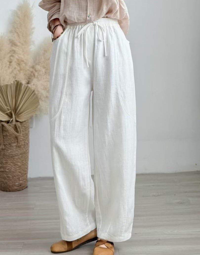 Q209-Quần Linen Dây Rút 