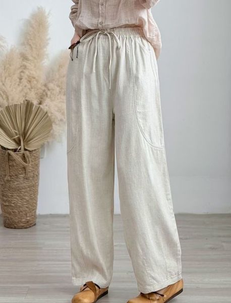  Q209-Quần Linen Dây Rút 