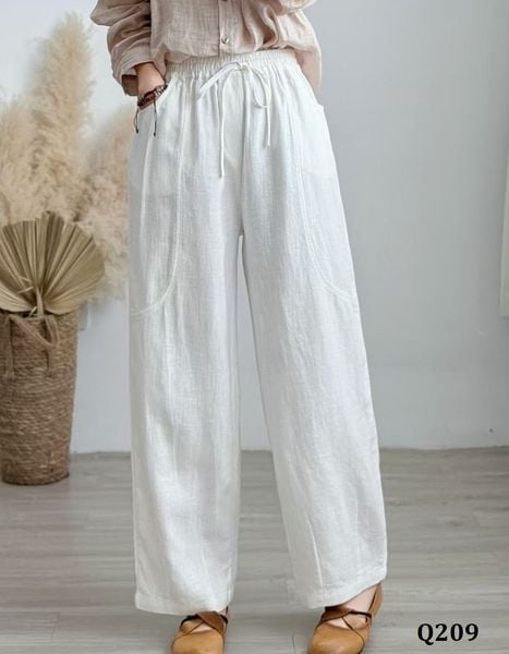  Q209-Quần Linen Dây Rút 