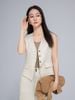 A639- Q259-Áo Linen Lụa Mềm Mại Thời Trang Vest