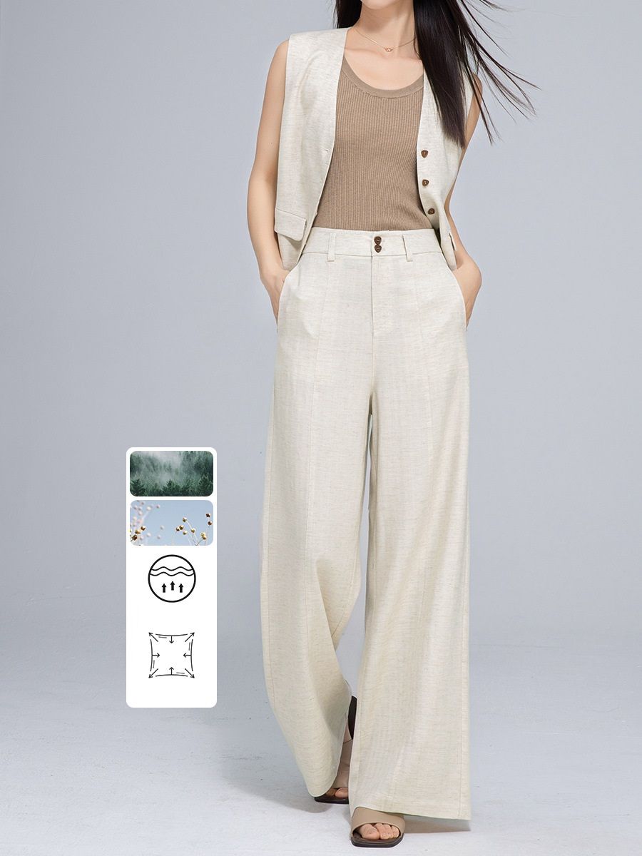  A639- Q259-Áo Linen Lụa Mềm Mại Thời Trang Vest 