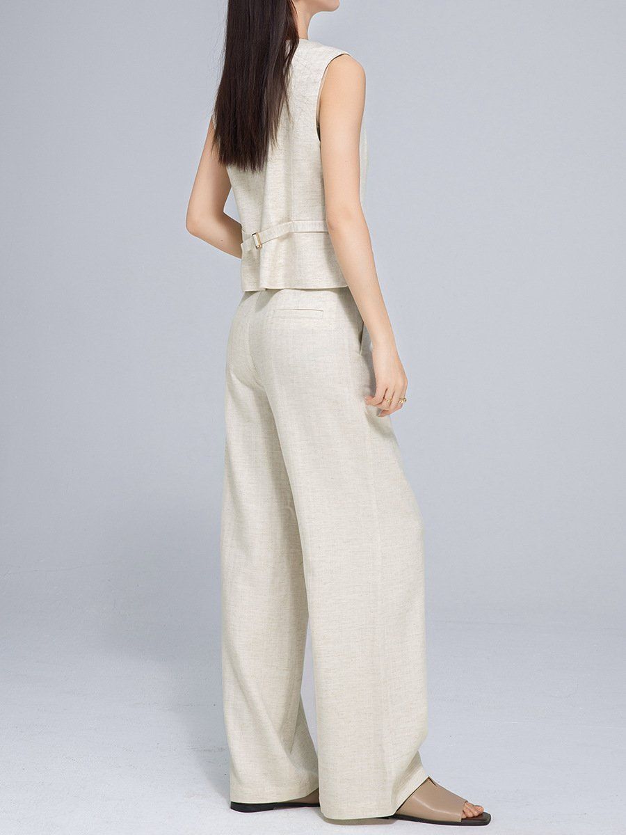  A639- Q259-Áo Linen Lụa Mềm Mại Thời Trang Vest 