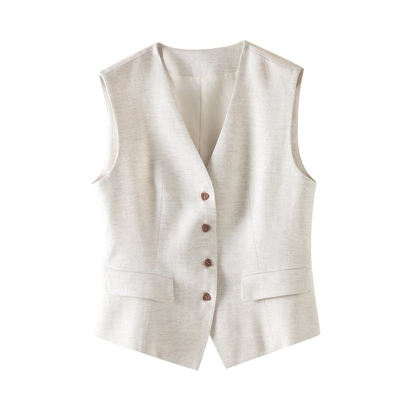  Q259-A639-Quần Linen Lụa Mềm Mại Thời Trang Vest 