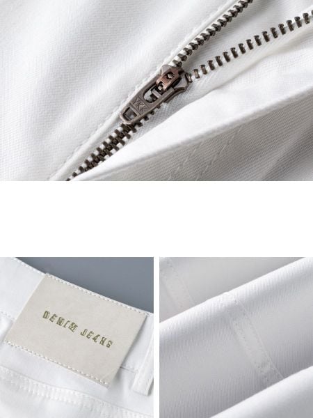  Q272-Quần Jeans Denim Lụa Mềm Mát Tối Giản Giảm Bám Bẩn 
