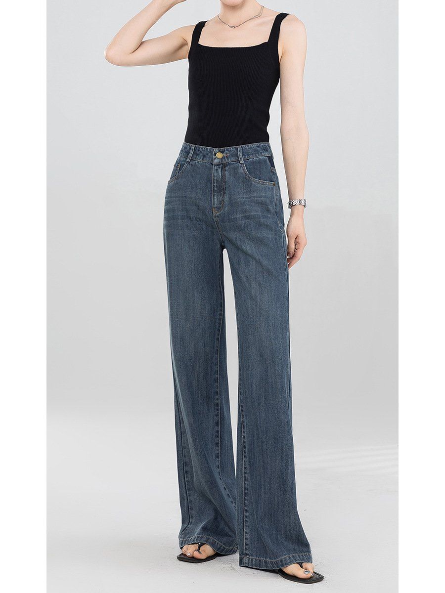  Q280-Quần Jeans Lụa Mềm Phá Cách Giản Dị 