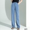 Q39-Quần Jeans Ống Suông Xếp Nếp