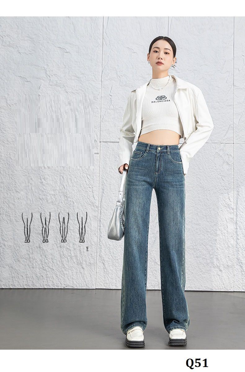  Q51-Quần Jeans Co Dãn Kim Cương 