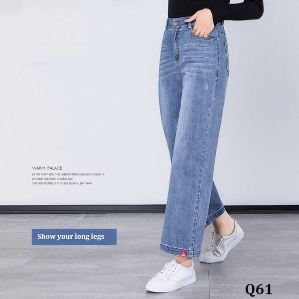  Q61-Quần Jeans Co Dãn 9 Tấc Hàn Quốc 