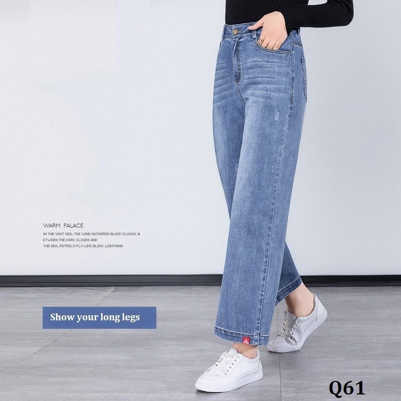  Q61-Quần Jeans Co Dãn 9 Tấc Hàn Quốc 