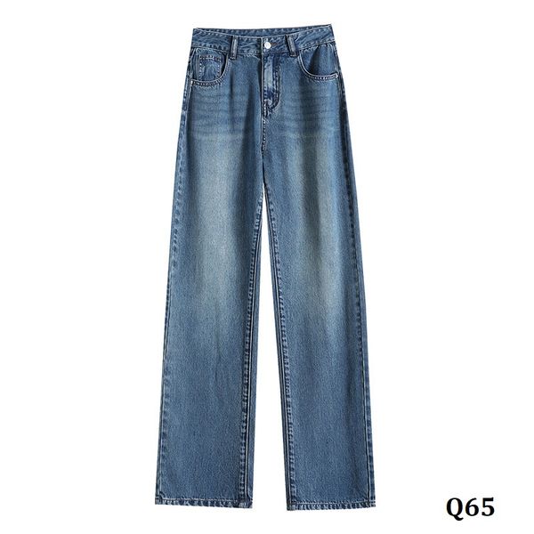  Q65-Quần Jeans Lụa Ống Suông Wash 