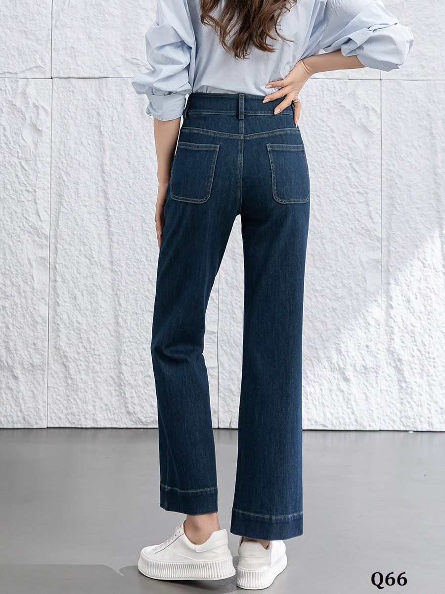  Q66-Quần Jeans Co Dãn 4 Chiều Túi Trước 